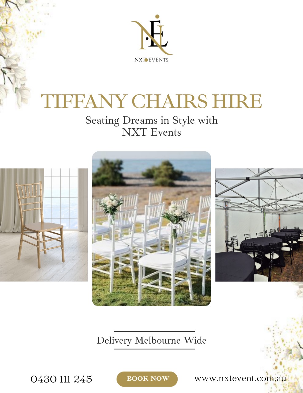Why Tiffany Chairs Are the First Choice for Melbourne Weddings