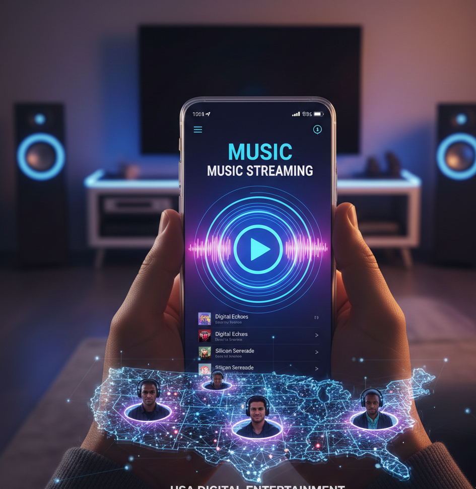 Music Streaming App Development for the Digital Entertainment Market in the USA