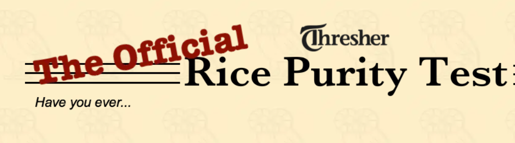 Understanding the Rice Purity Test and Why People Still Take It