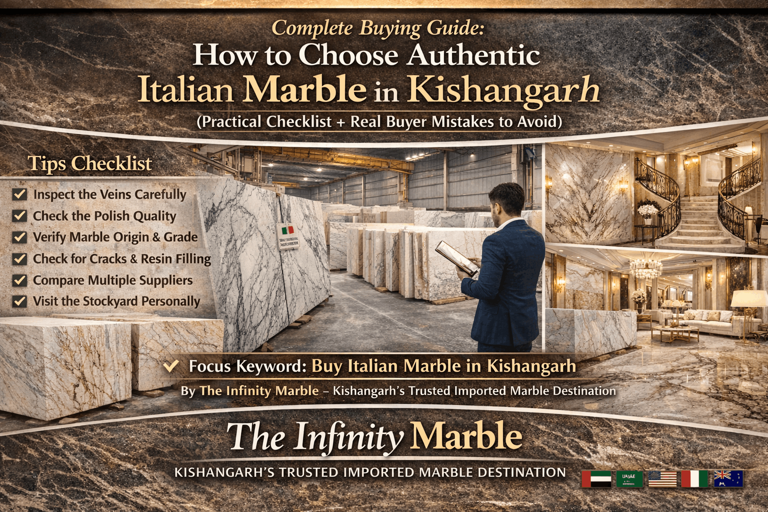 Complete Buying Guide: How to Choose Authentic Italian Marble in Kishangarh