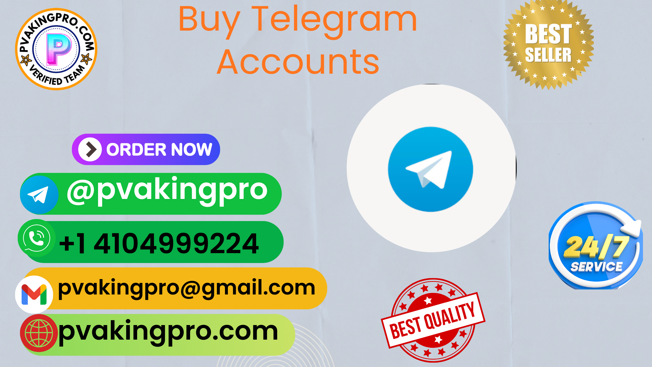 With good guidance and good service buy Telegram Accounts.