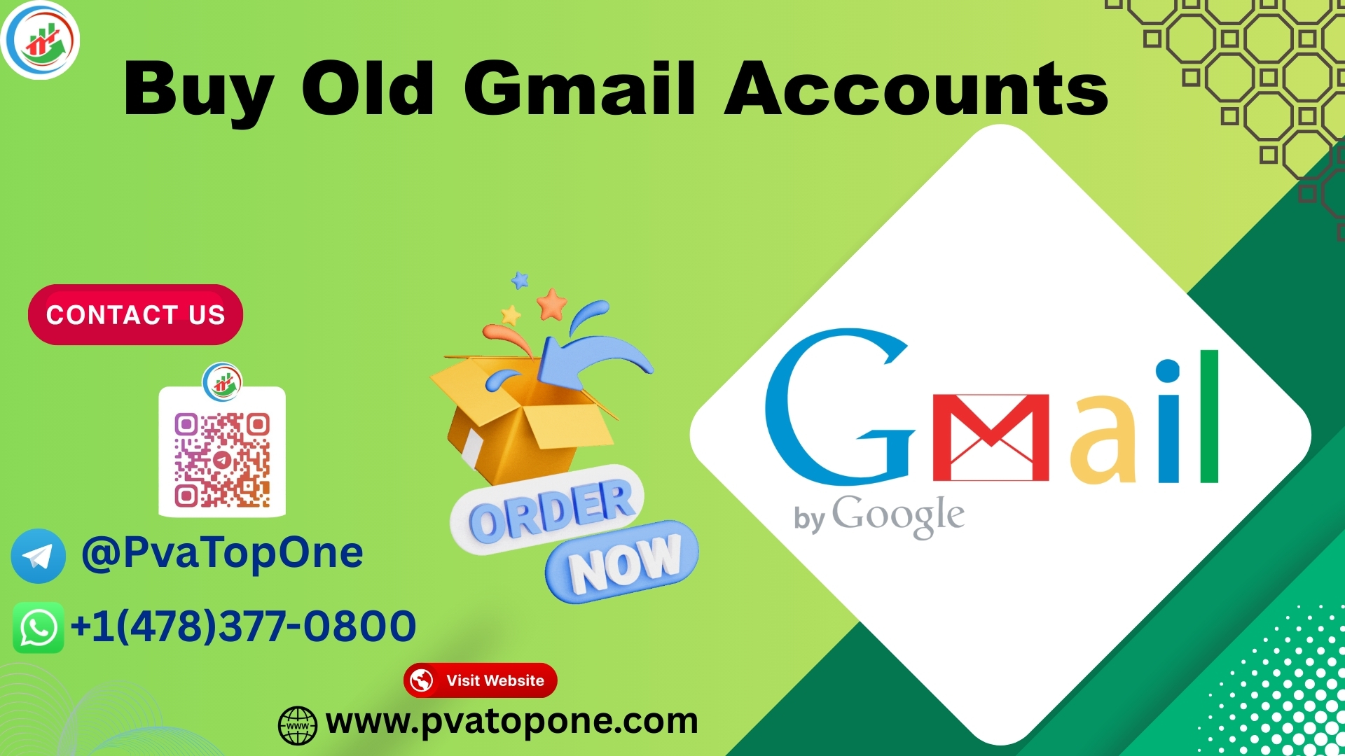 Buy Old Gmail Accounts - Old Or New, 100% PVA Verified