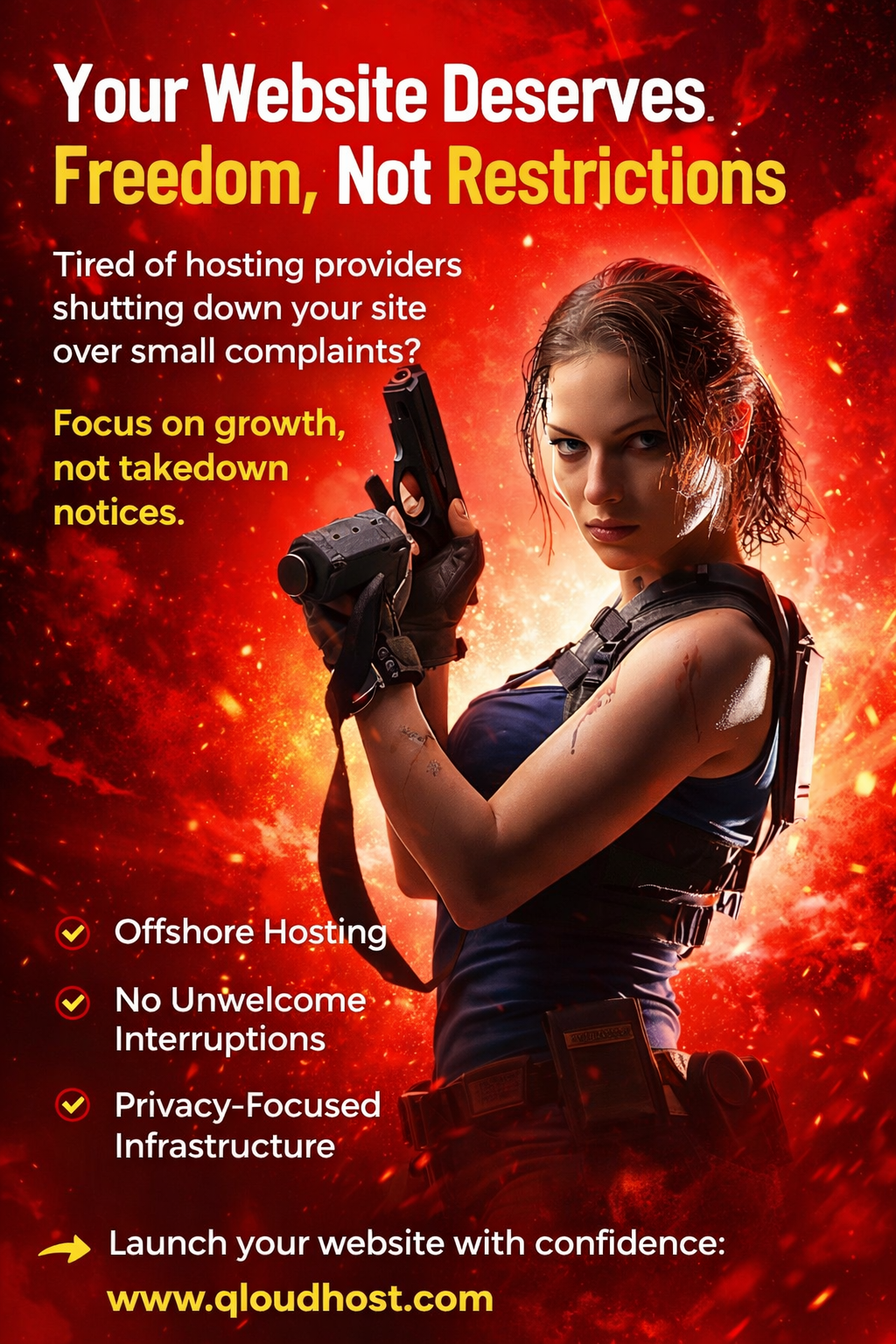 Tired of hosting providers shutting down your website over small complaints?