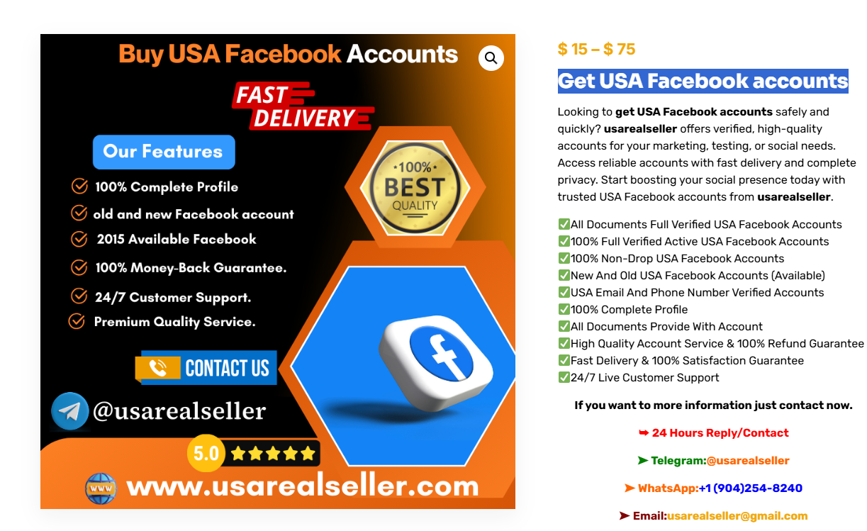 Buy USA Facebook accounts