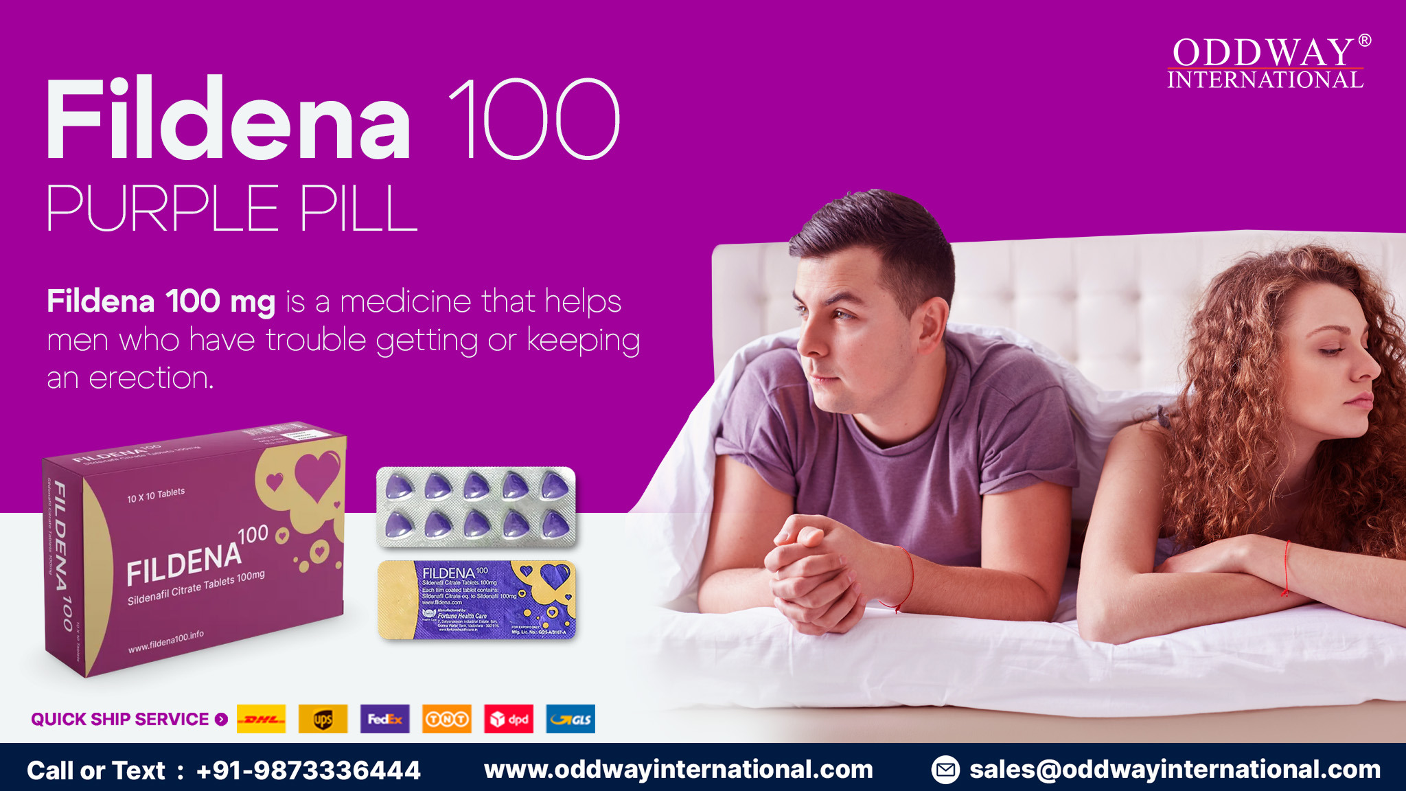 Fildena 100mg – Trusted Healthcare by Oddway International