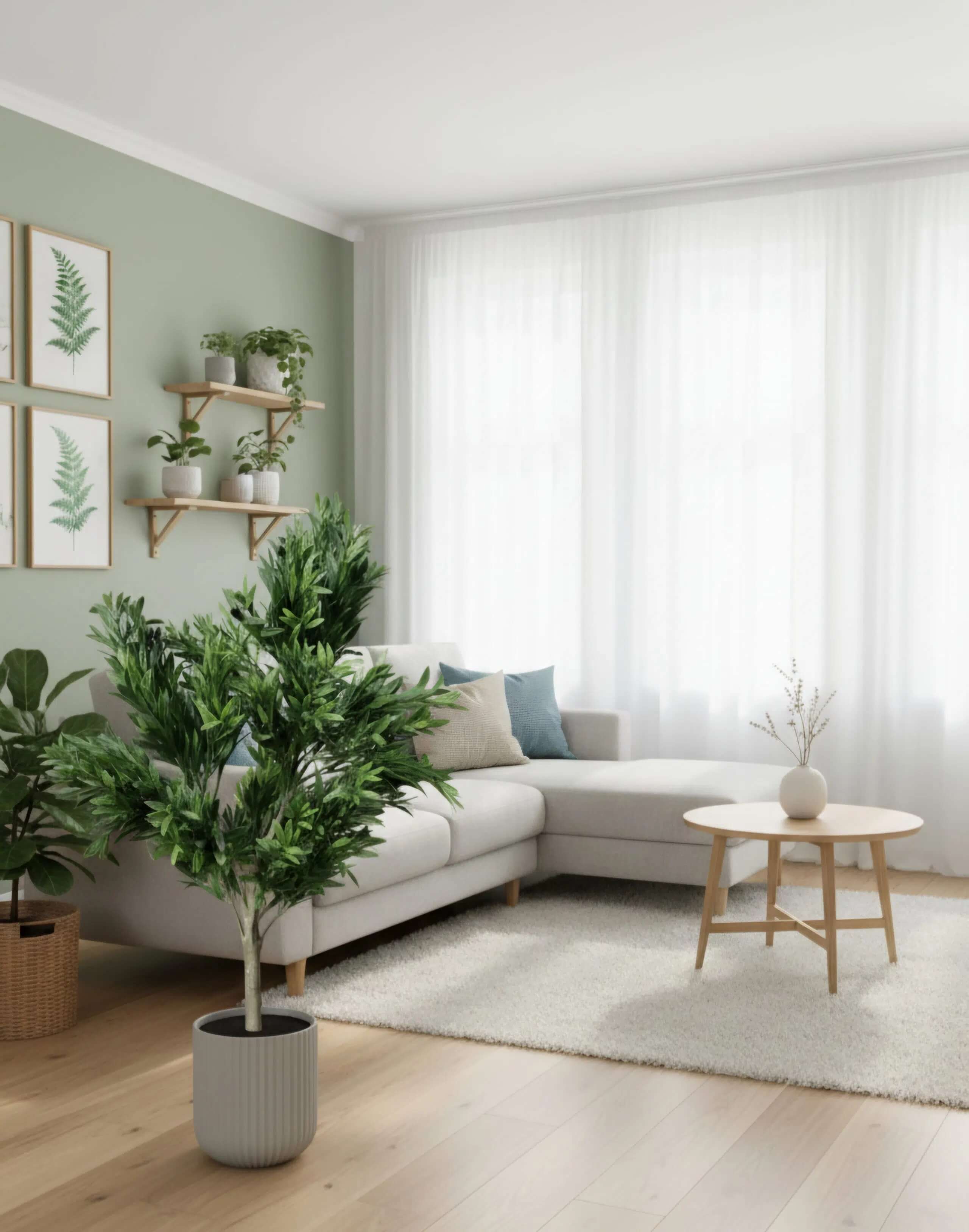 Elegant Artificial Olive Tree for Natural Interior Styling