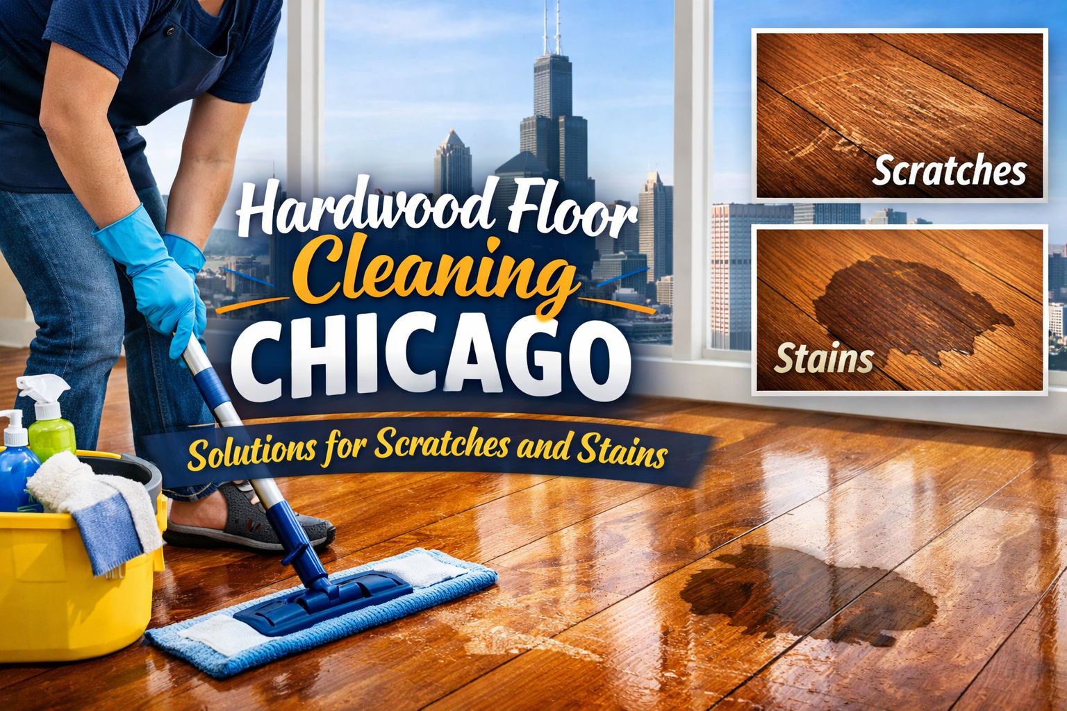 Safe Hardwood Floor Cleaning Chicago Solutions for Scratches and Stains