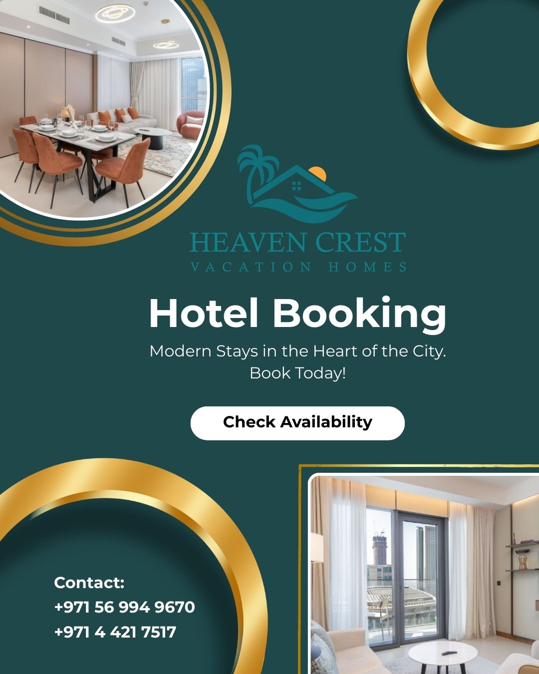 HeavenCrest – Short Term & Holiday Rentals in Dubai