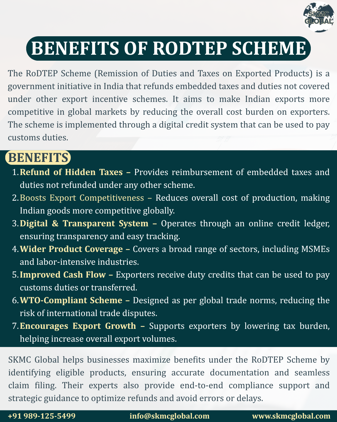 Benefits of RoDTEP Scheme