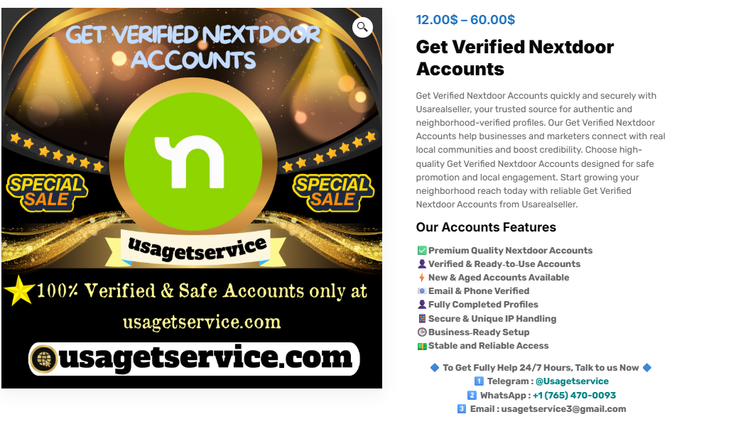 Best Advice Before You Buy Verified Nextdoor Accounts