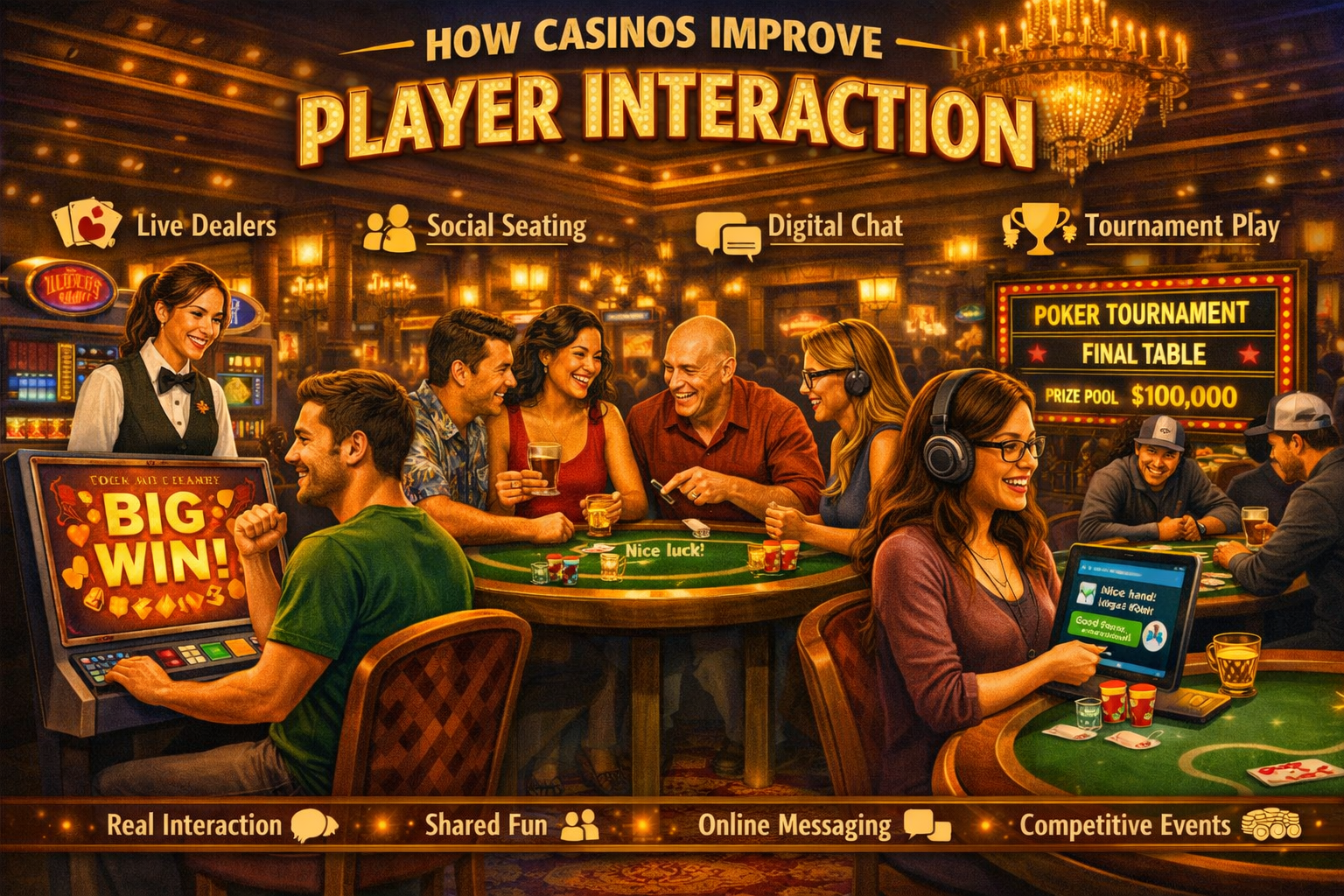 카지노가 플레이어 상호작용을 개선하는 방법