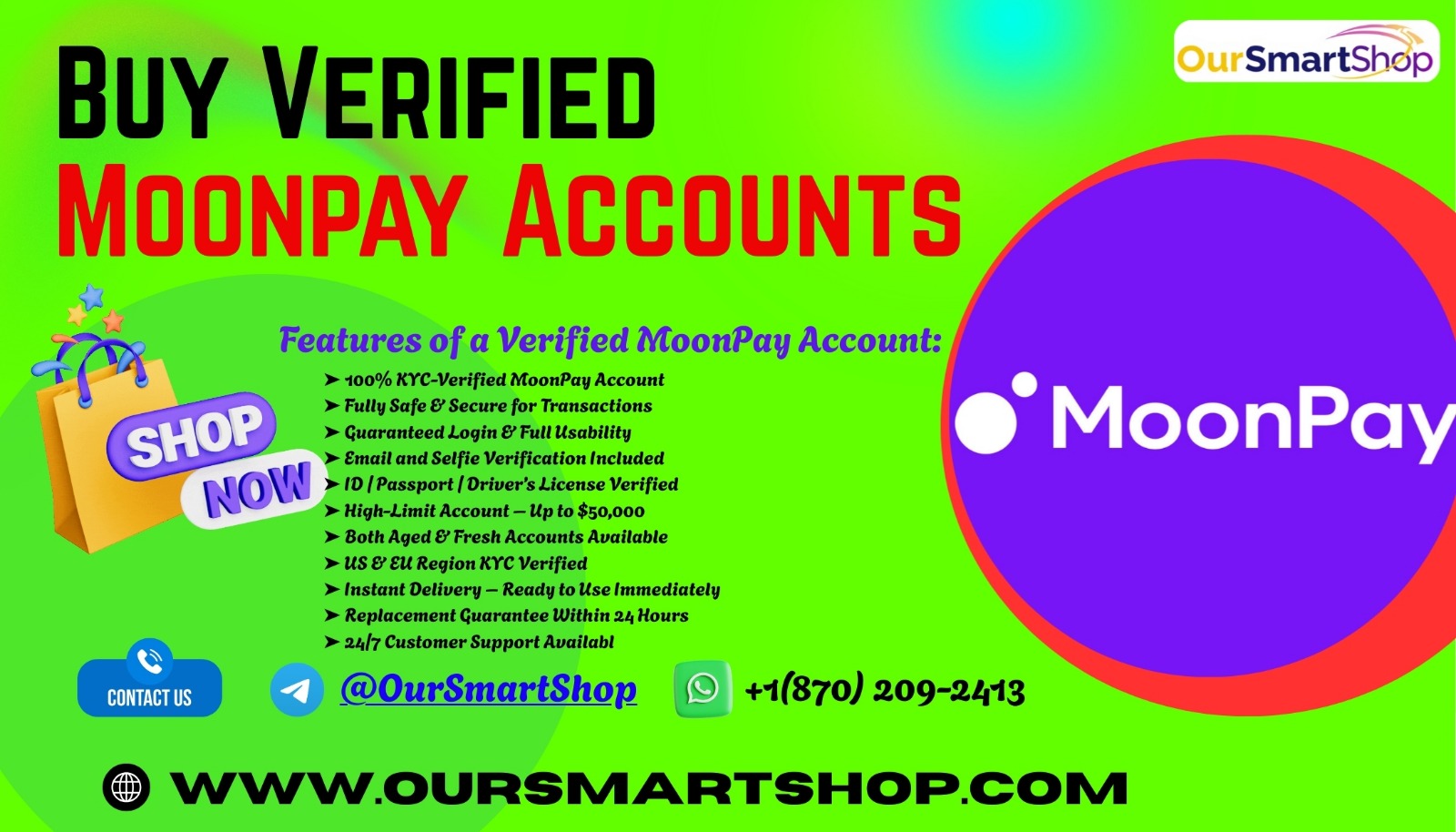 Top 5 Sites To Buy Verified Moonpay Accounts