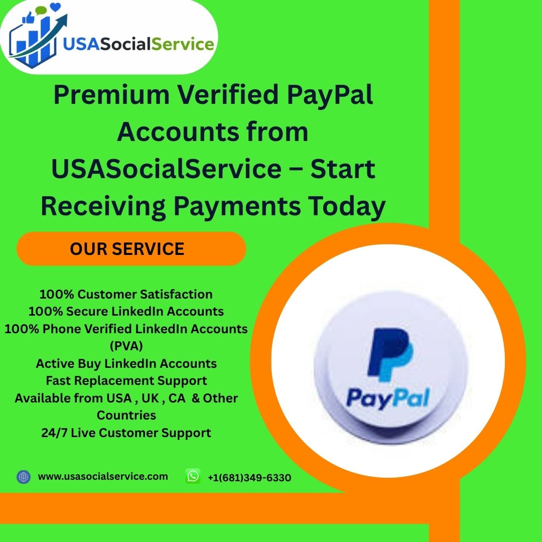 Premium Verified PayPal Accounts from USASocialService – Start Receiving Payments Today