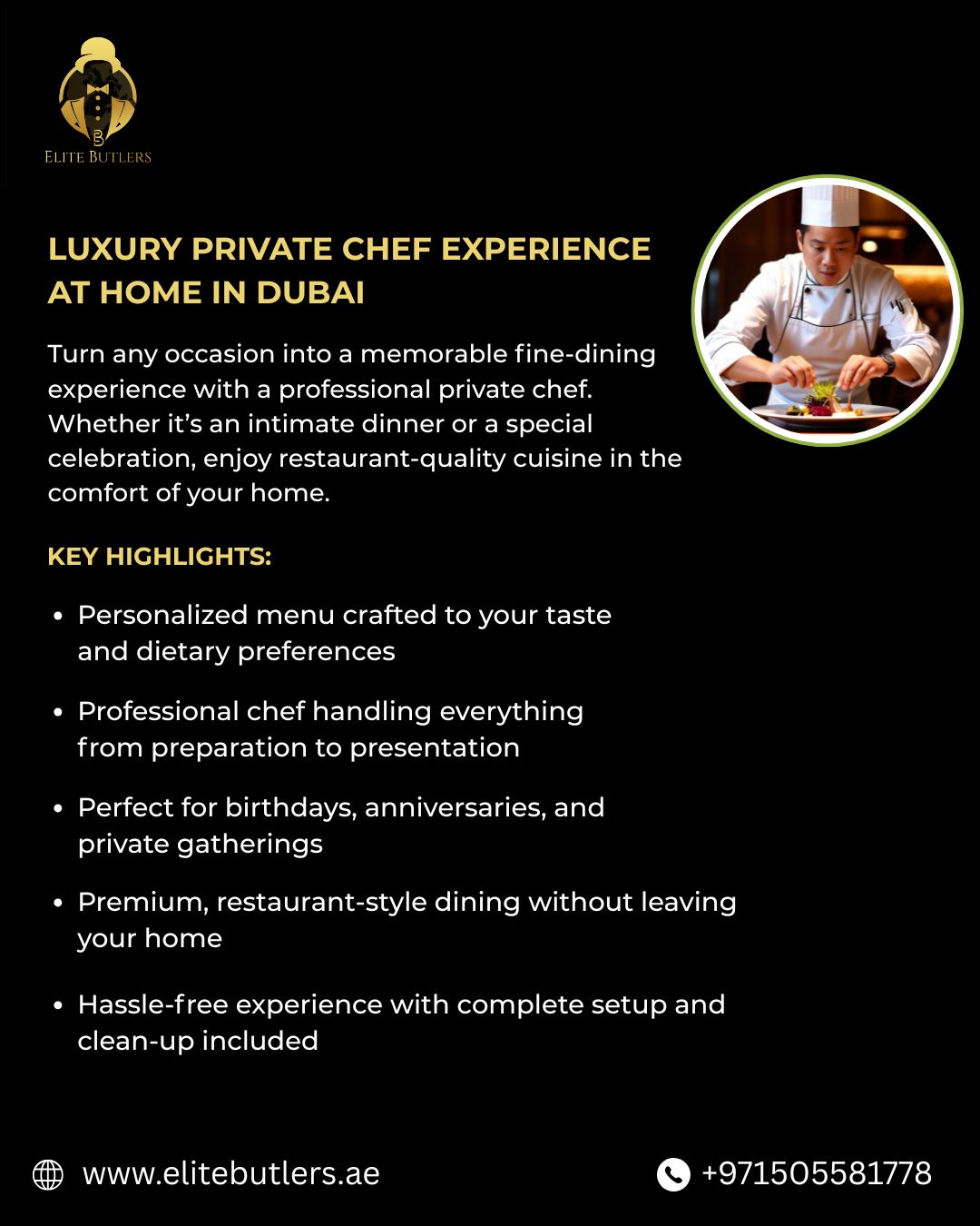 Luxury Private Chef Services in Dubai for Special Occasions