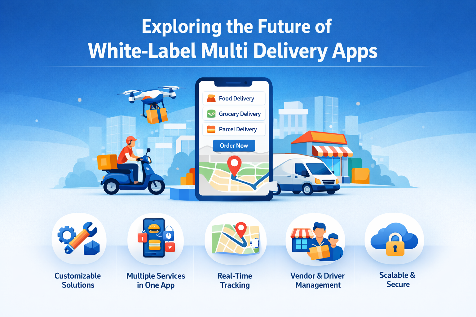 Exploring the Future of White-Label Multi Delivery Apps