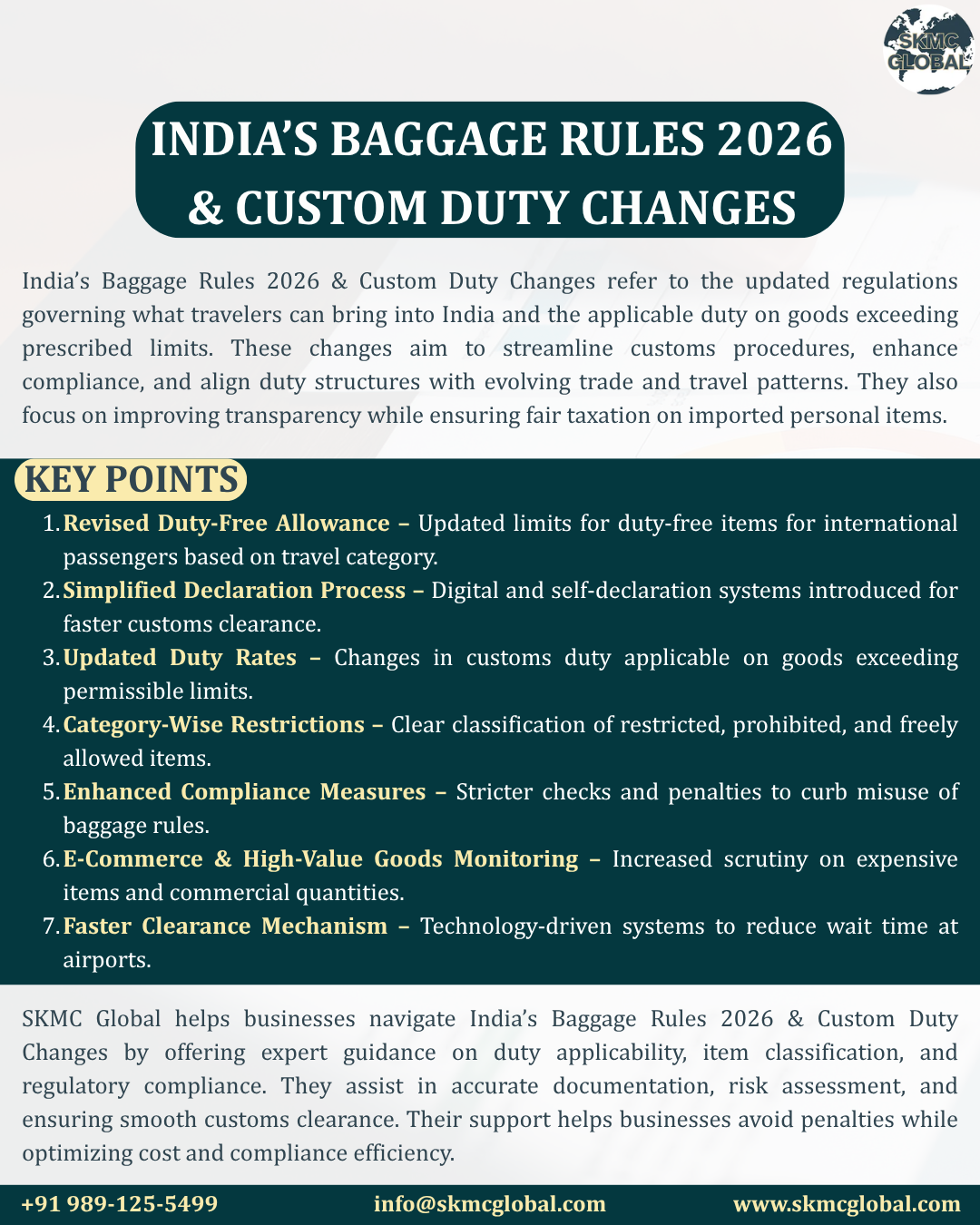 India’s Baggage Rules 2026 & Custom Duty Changes