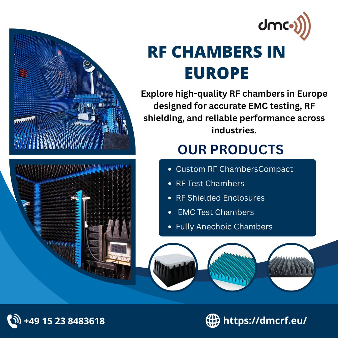 RF Chambers in Europe: Advanced RF Chamber and Anechoic Chamber Solutions