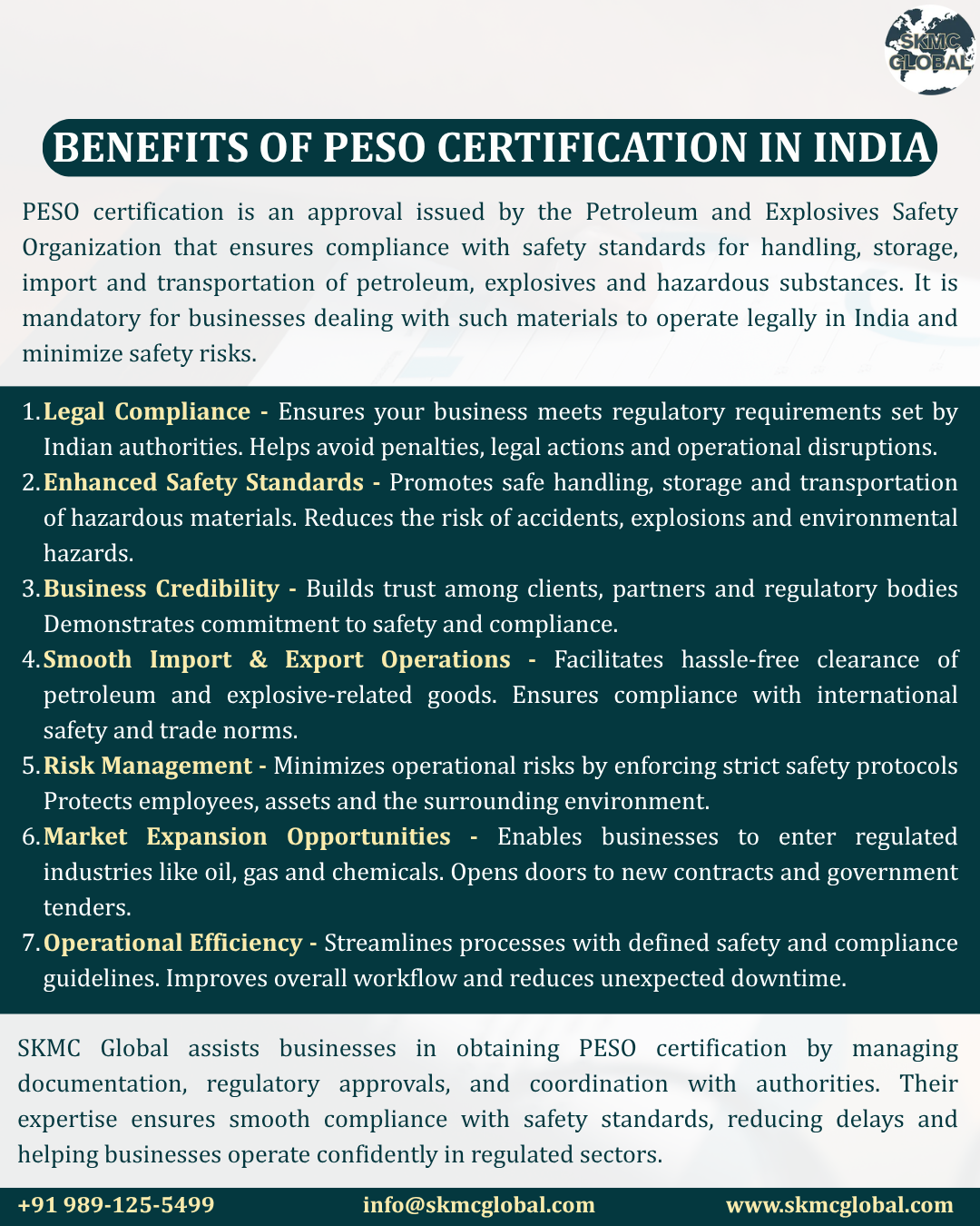 Benefits of PESO certification in india