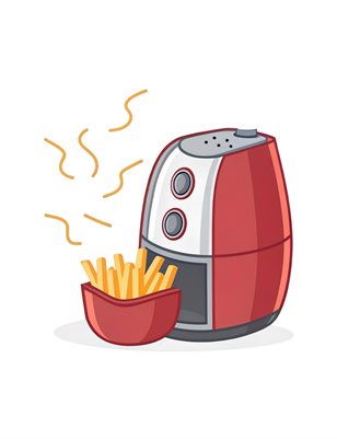 How do I air fry thick-cut sweet potato wedges without burning them?