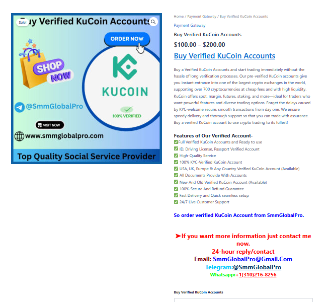 Best Place to Buy Verified KuCoin Accounts In 2026