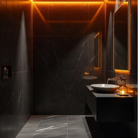 Acoustic Benefits of Porcelain Slab Surfaces.