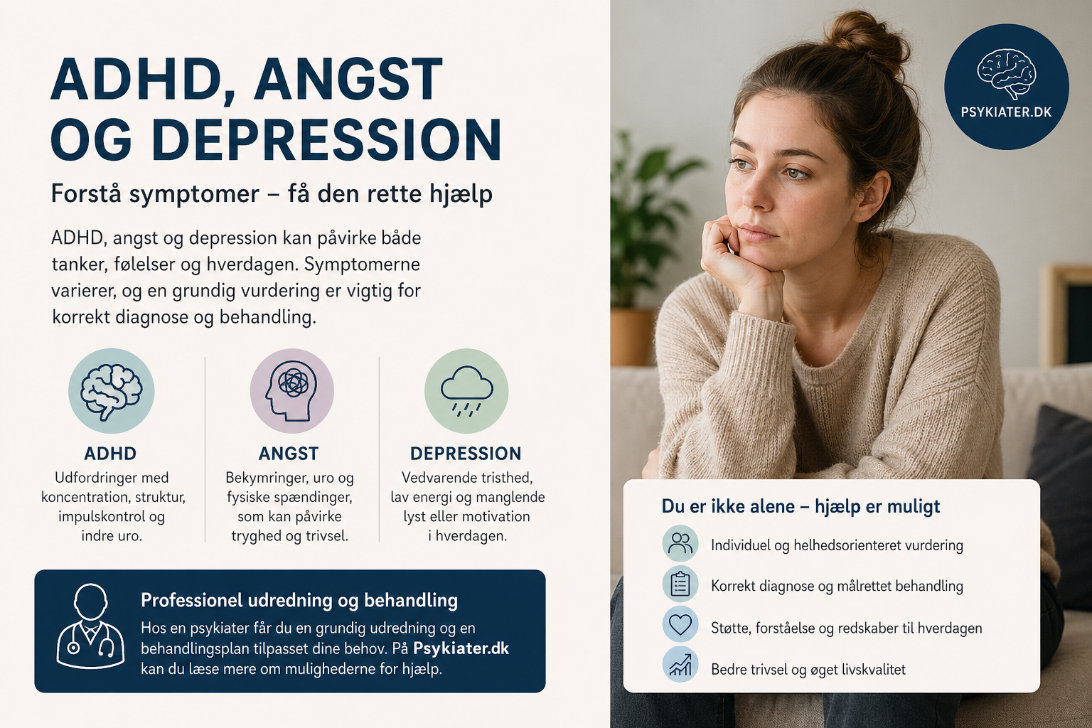 ADHD, angst og depression – Forstå symptomer og få den rette hjælp