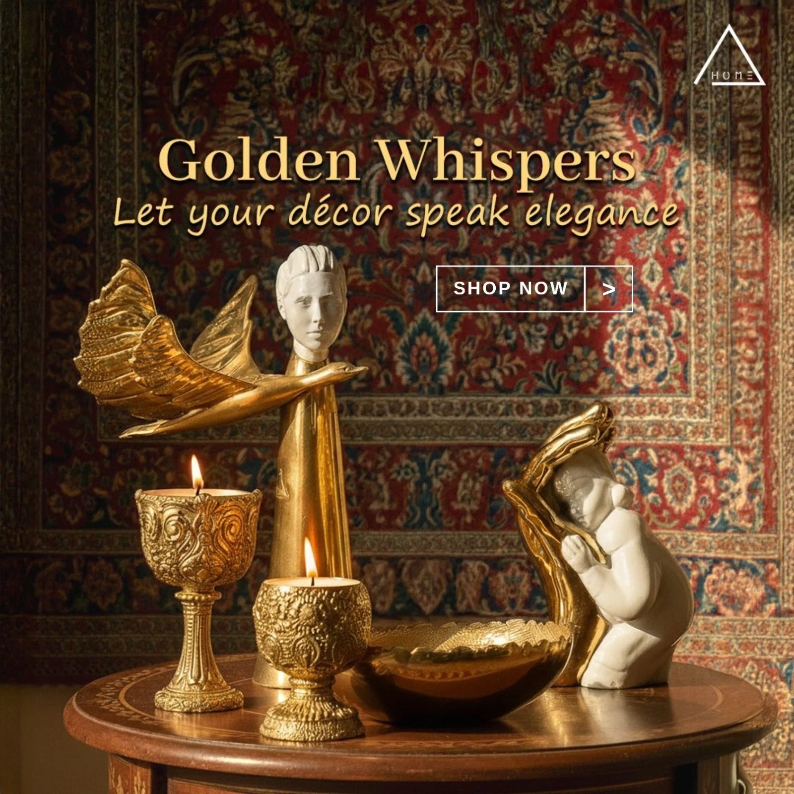 Stylish Decor with a Luxurious Golden Finish