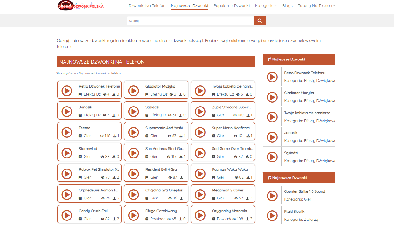 Najnowsze dzwonki na telefon do pobrania za darmo i najciekawsze trendy