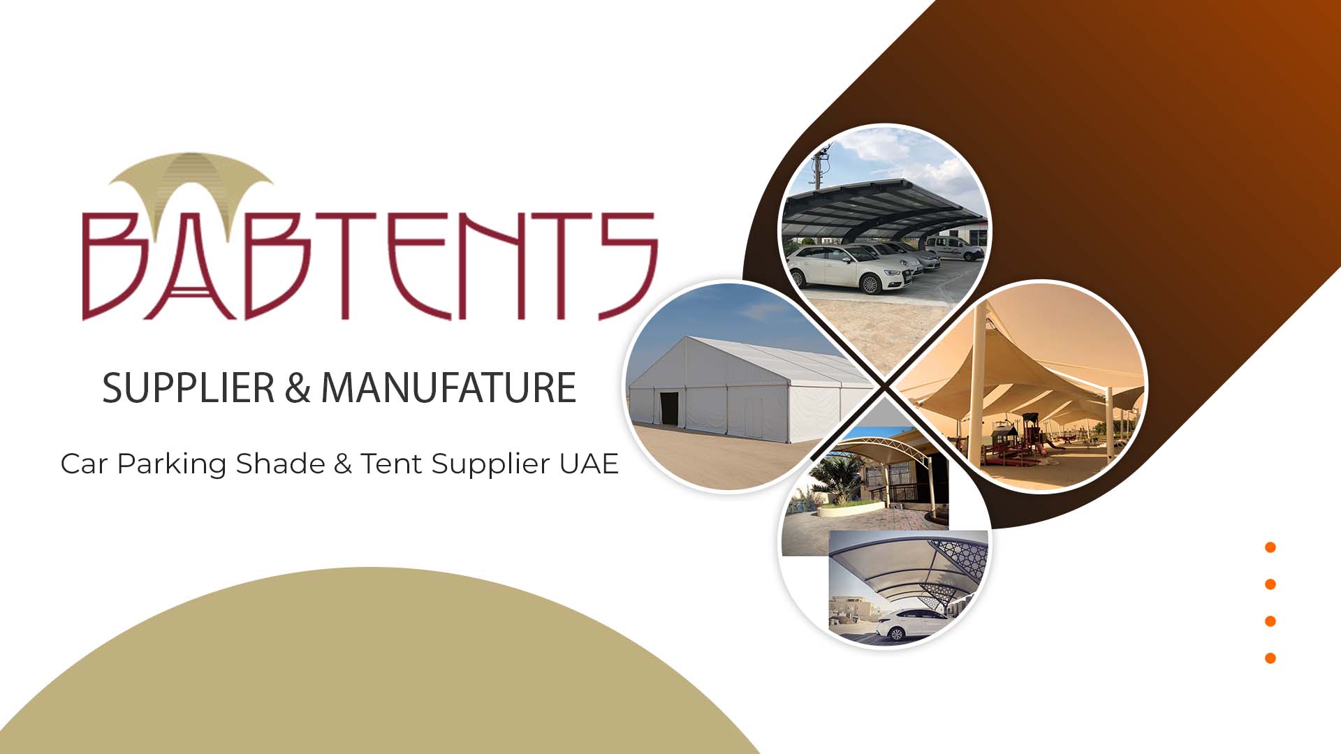 Tent & Car Parking Shade Supplier and Manufacturer in UAE