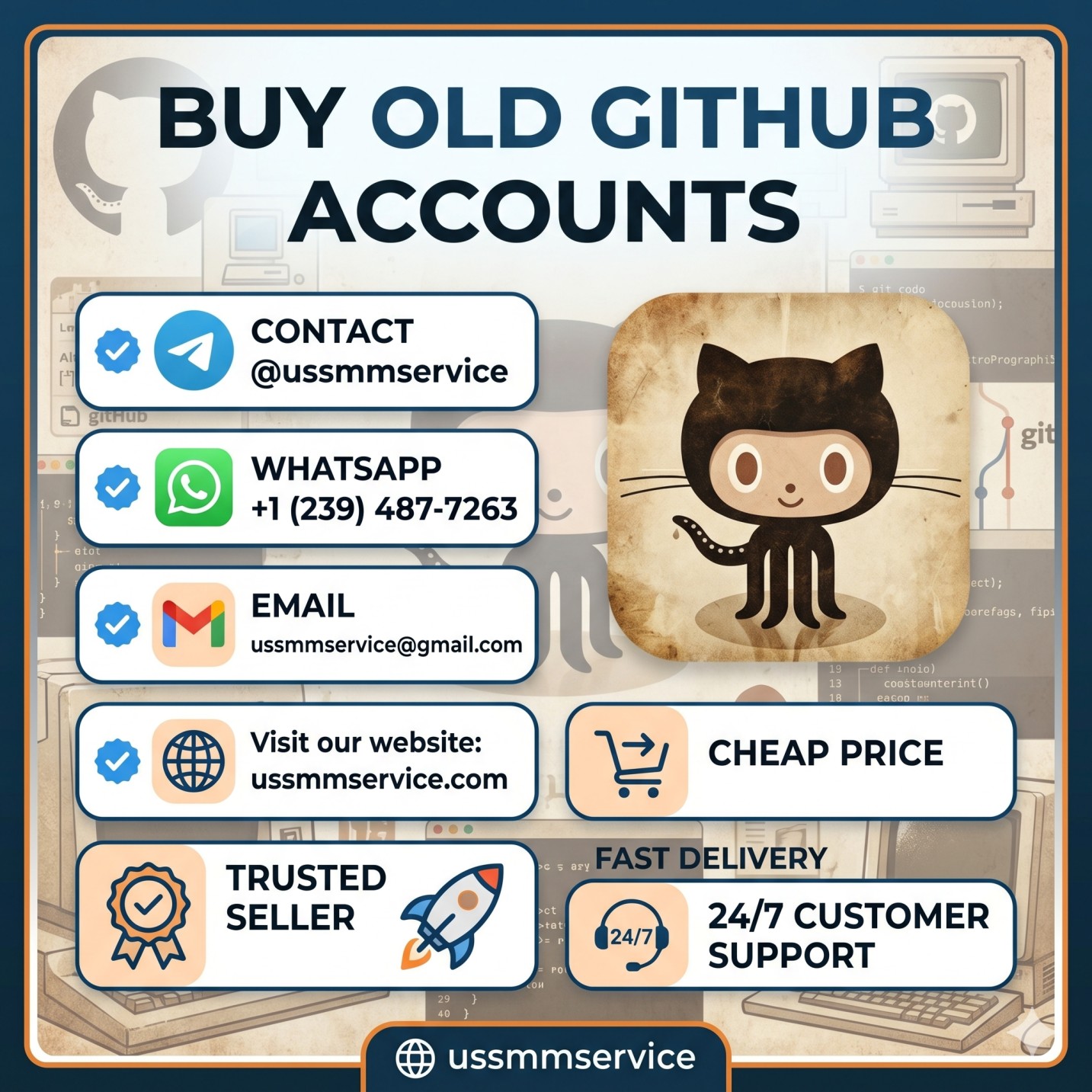 Popular Marketplaces Buy Old GitHub Accounts