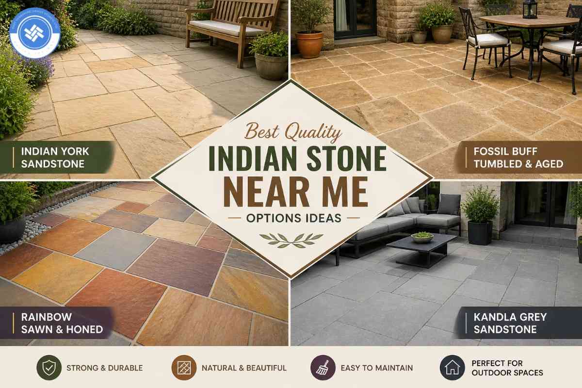 Indian Stone Near Me for a Clean Outdoor Look