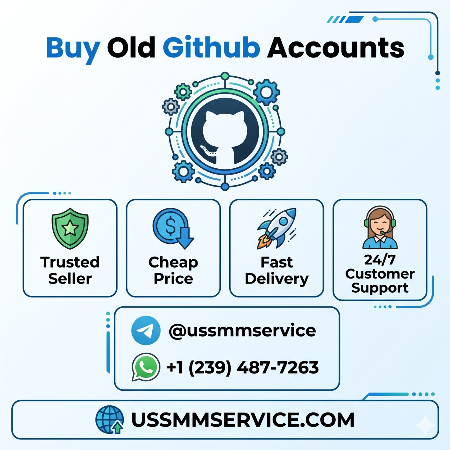 Buy GitHub Accounts - PVA Verification (Aged and Instant)