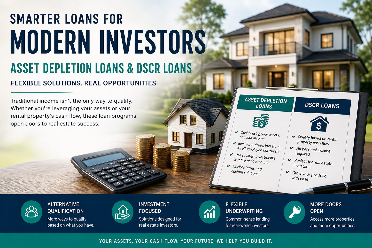 A New Era in Real Estate Financing: Asset Depletion Mortgages & DSCR Loans
