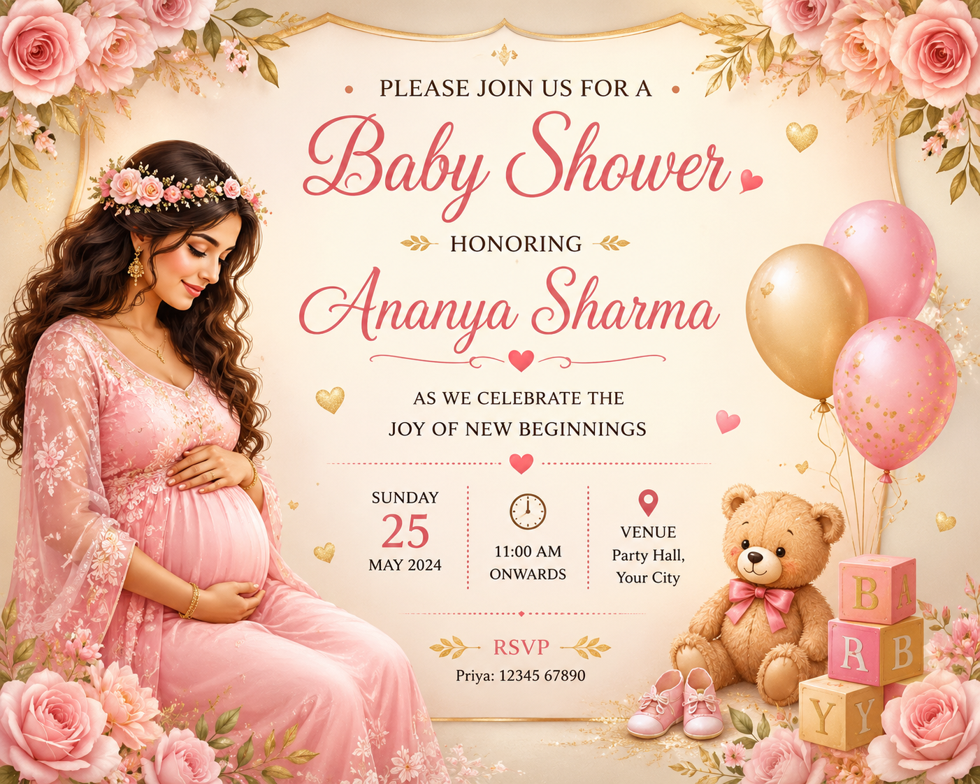 Creative Baby Shower Invitation Video Templates
