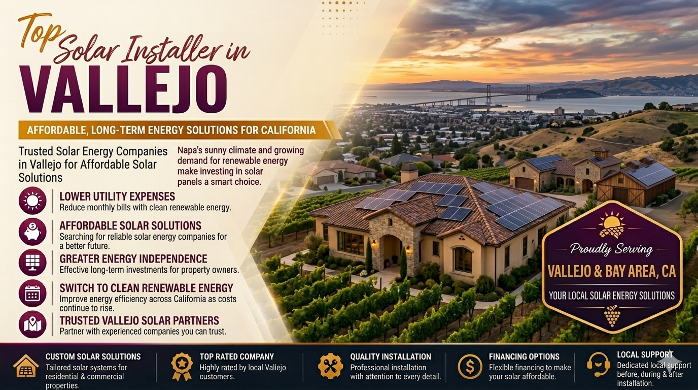 Affordable Solar Panel Installation Services in Vallejo for Homes and Businesses