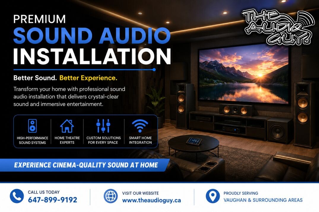 Professional Sound Audio Installation Services for Homes & Businesses