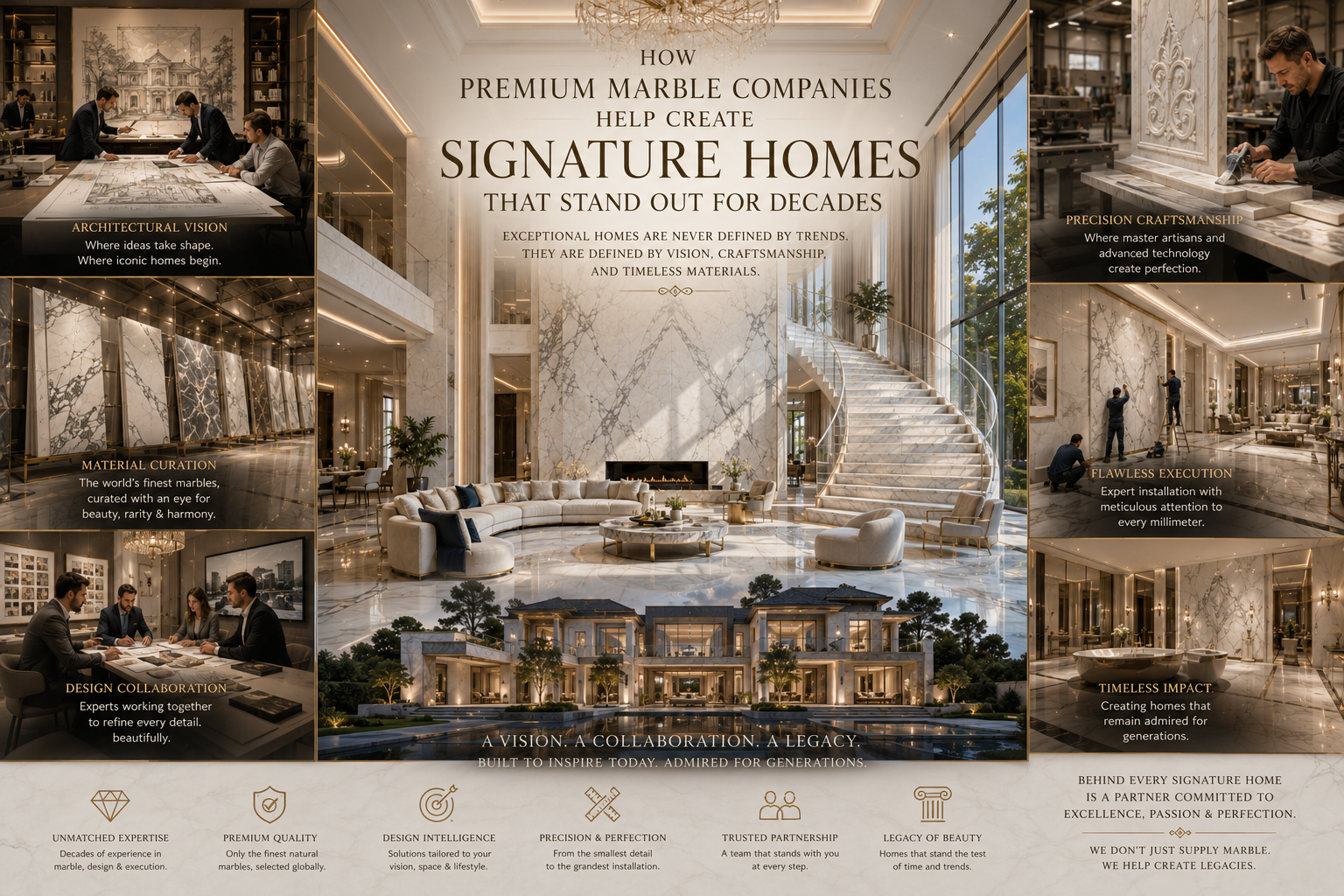 How Premium Marble Companies Help Create Signature Homes That Stand Out for Decades