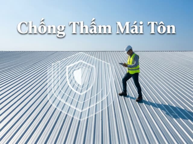 Chống thấm mái tôn toàn diện để mái nhà bền chắc hơn mỗi ngày
