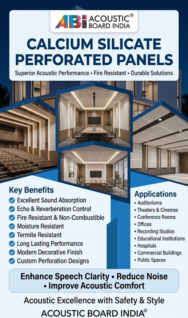 Calcium Silicate Perforated Panels - Durable Acoustic Solutions