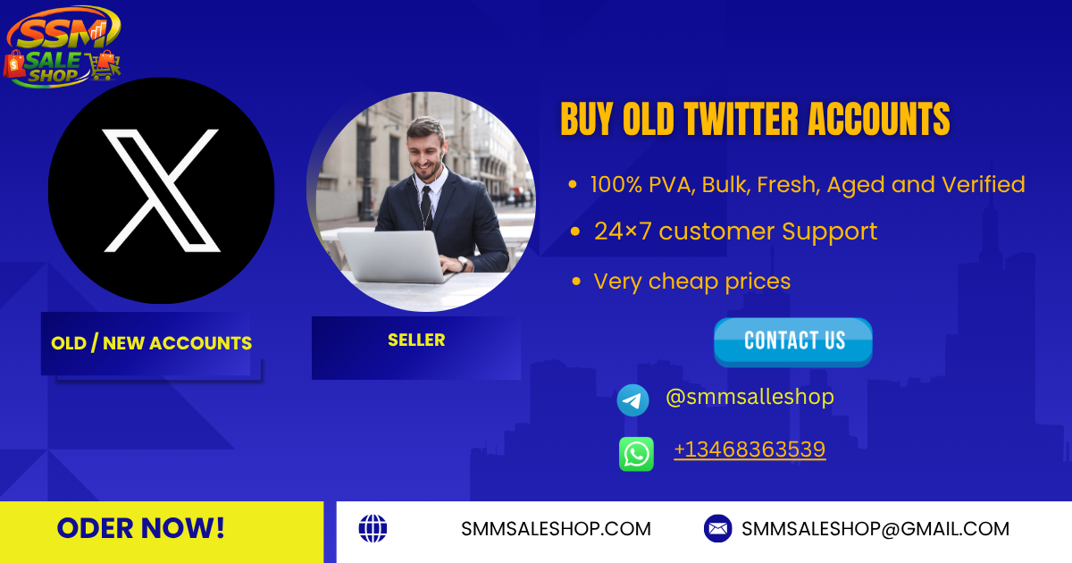 Get Old Twitter (X) Accounts Real Follower, 2FA,Premium