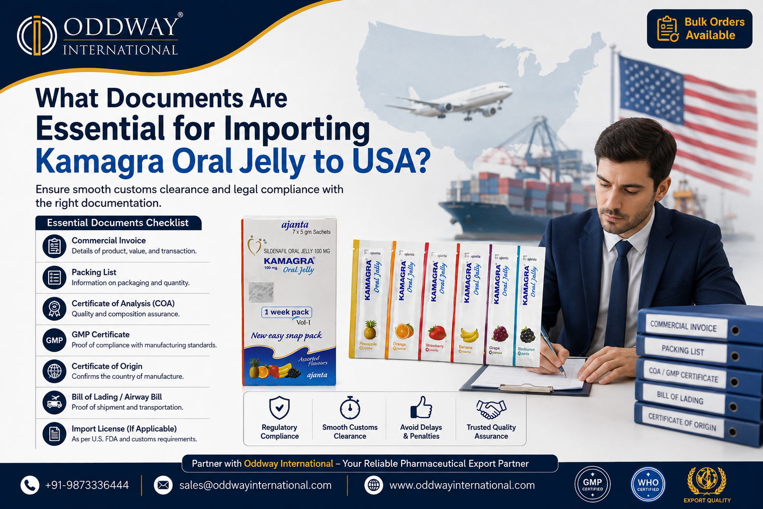 What Documents Are Essential for Importing Kamagra Oral Jelly to USA?