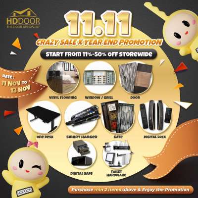 11.11 Crazy Sale & Year-end promotion on HDDoor Profile Picture