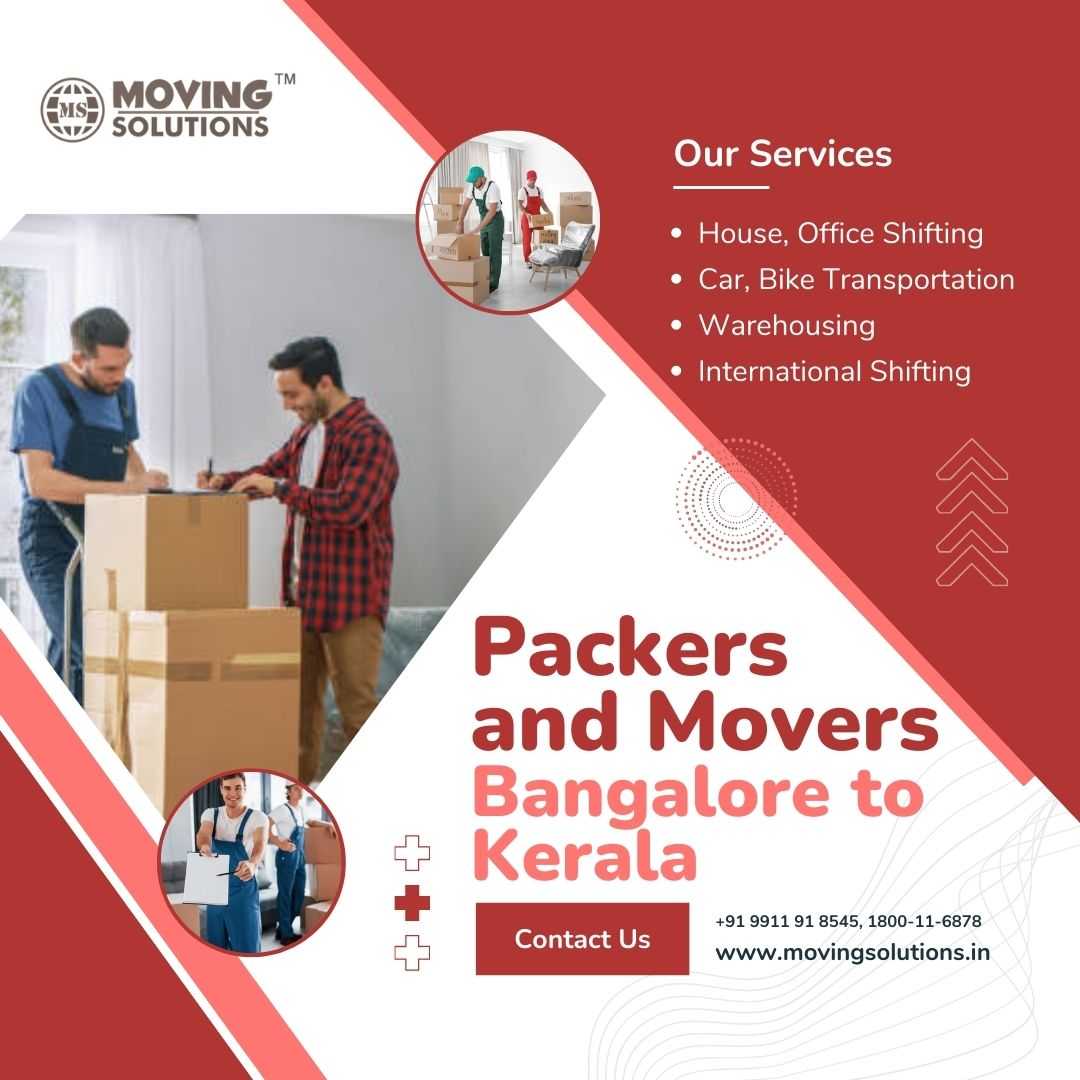 Licensed Packers and Movers Bangalore to Kerala List for Shifting