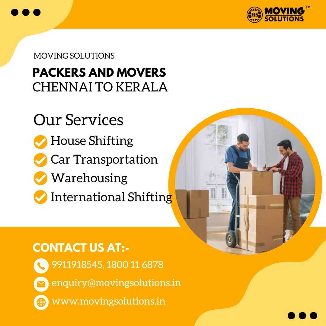 Best Packers and Movers Chennai to Kerala Compare &amp; Save Money