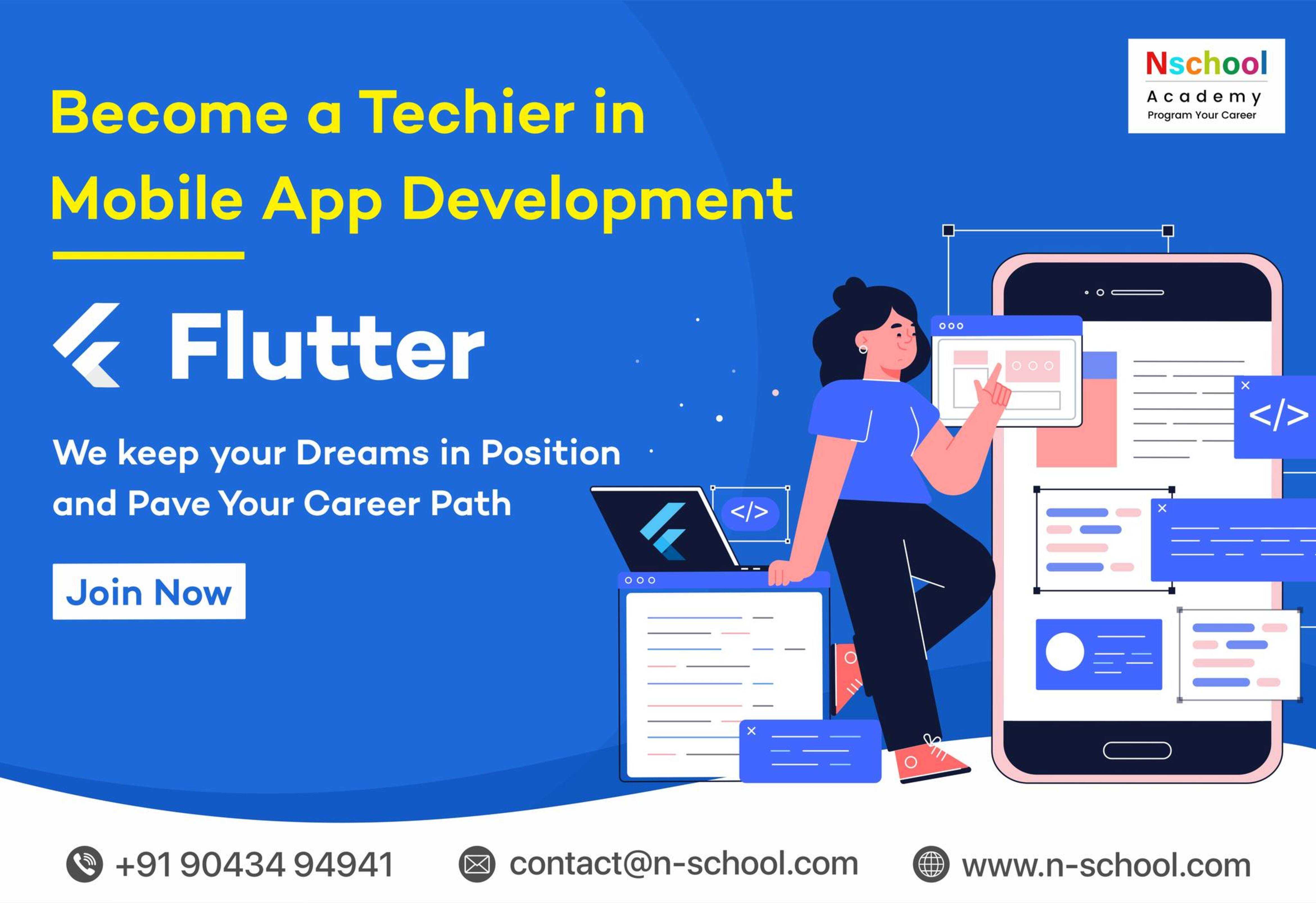 Best Flutter And Dart Training Course in Coimbatore | Nschool