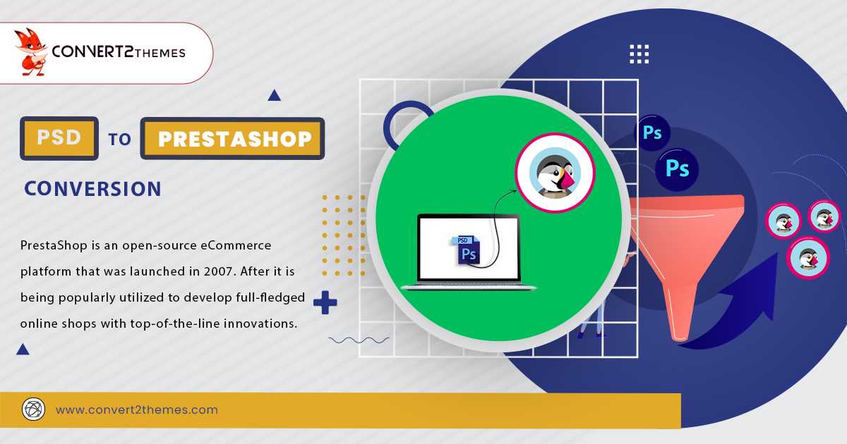 PSD to PrestaShop Conversion, PSD to PrestaShop Theme - Convert2Themes