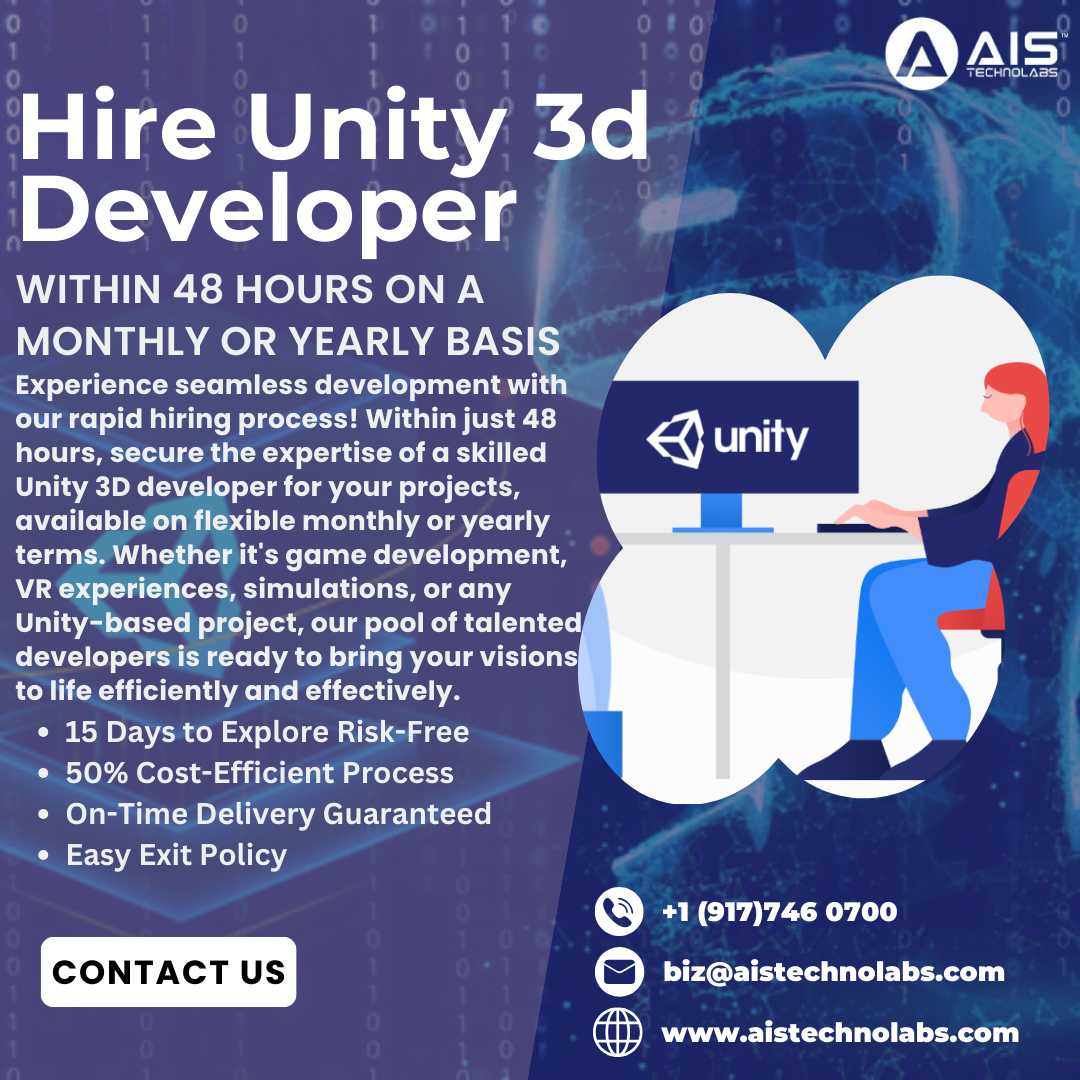 Elevate Your Game Development: Hire Unity 3D Experts