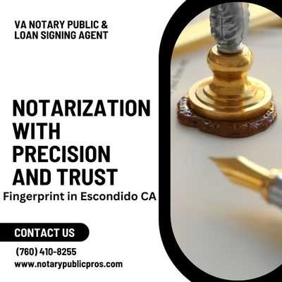 Fingerprint in Escondido CA