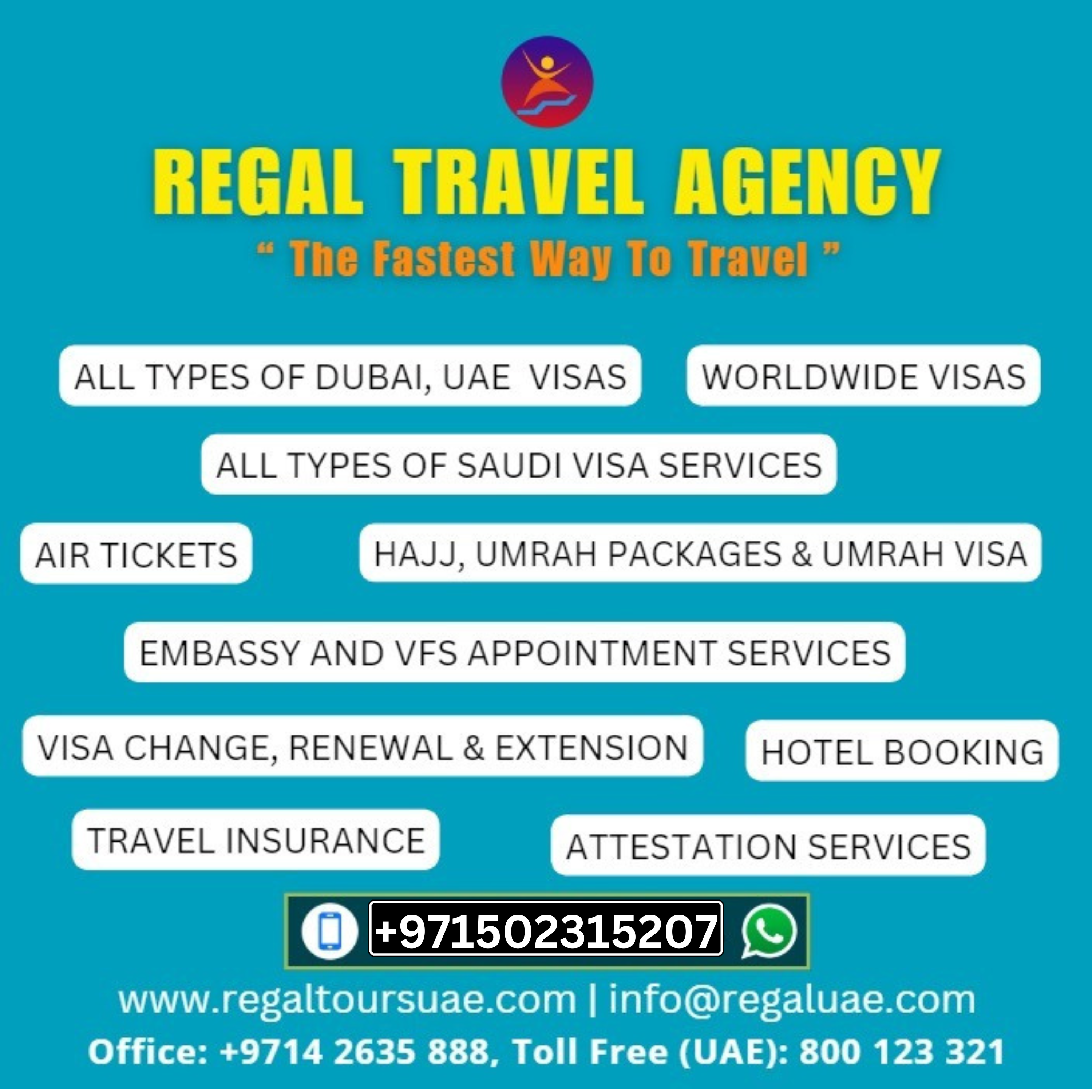 Regal Travel Agency, Air ticket, Holiday Packages, Worldwide visas