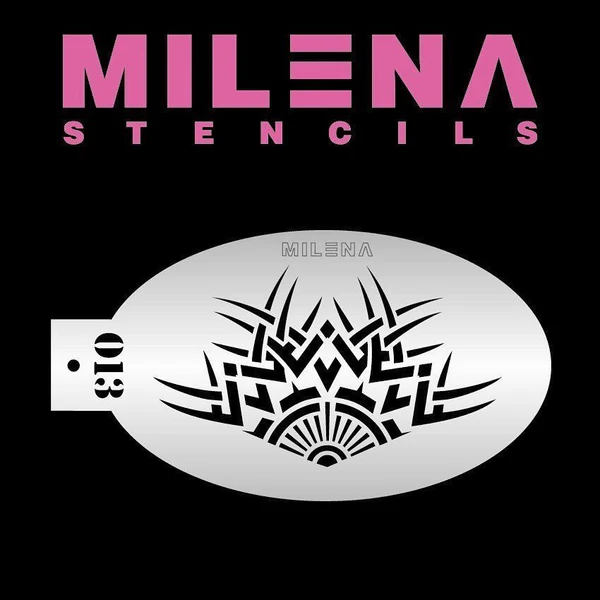 Milena Tribal Face Paint Stencil Australia - Fusion Body Art